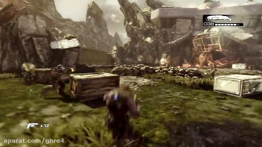 Gears of War 3: Walkthrough - Part 12 [Act 2 - 1: Shipwreck] ( GoW3 Gameplay