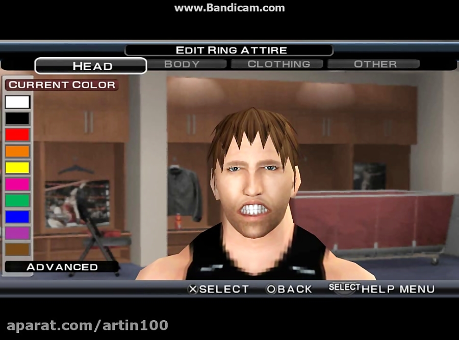 How to make Dean Ambrose in wwe svr 2011-psp