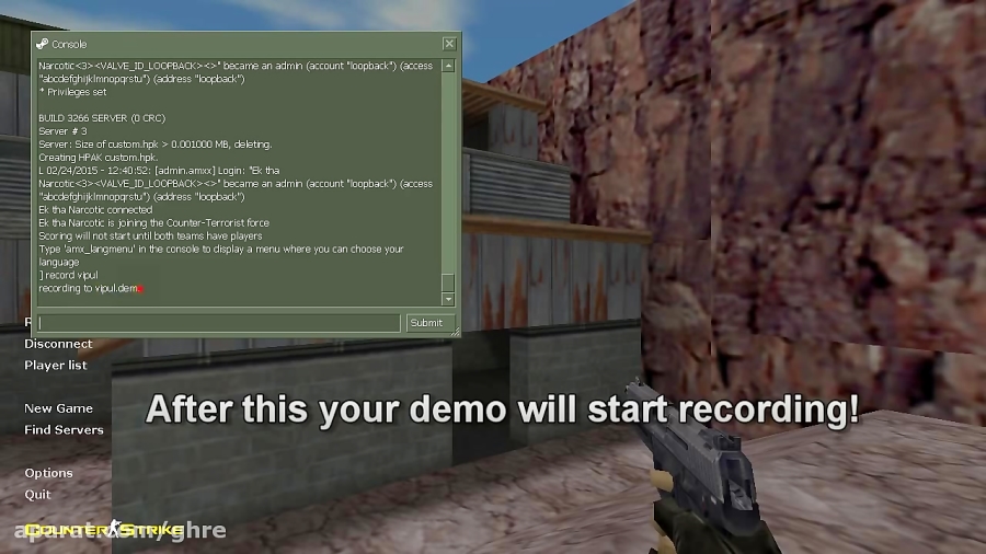 Counter Strike 1. 6 Record Your Personal Demo