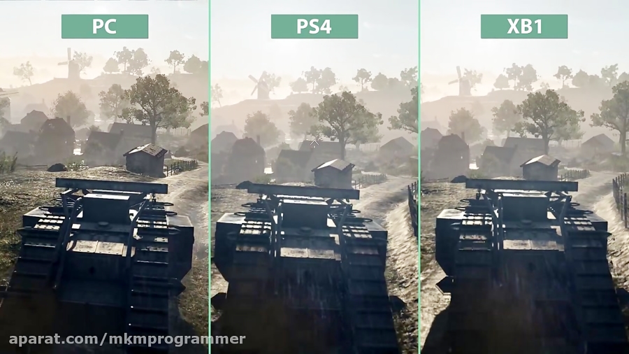 مقایسه بازی Battlefield 1 روی PC vs PS4 vs XBOXONE.