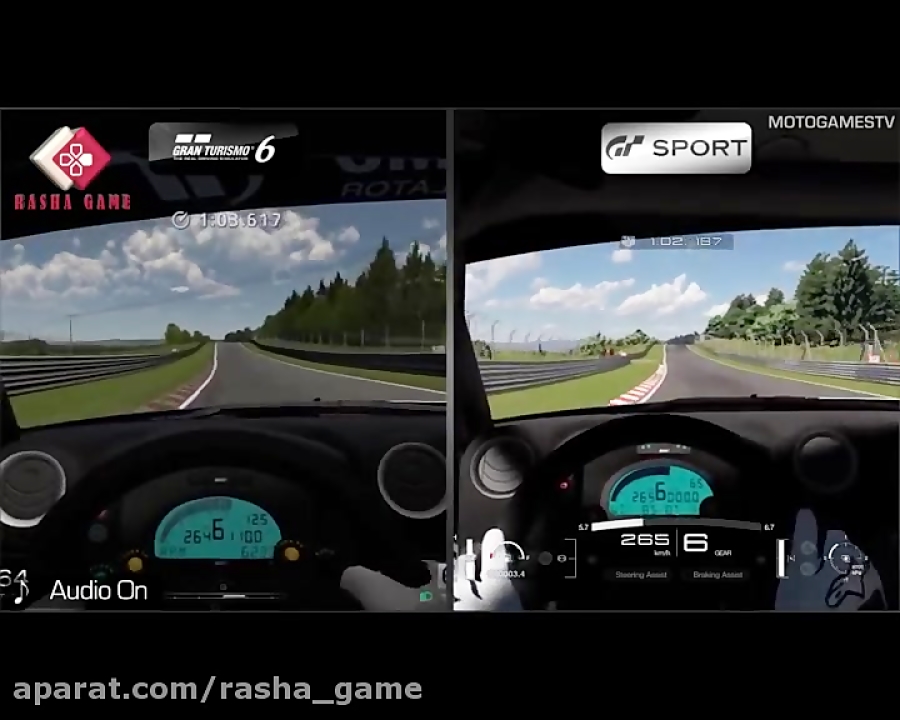 مقایسه ویدئویی Gran Turismo 6 و Gran Turismo Sport