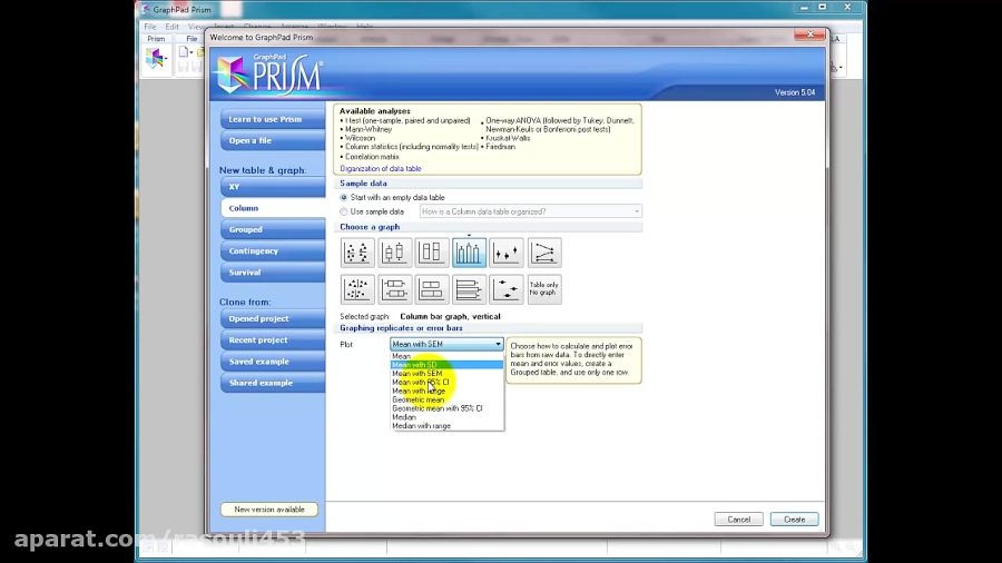 Graphpad Prism Intro and a simple bar graph