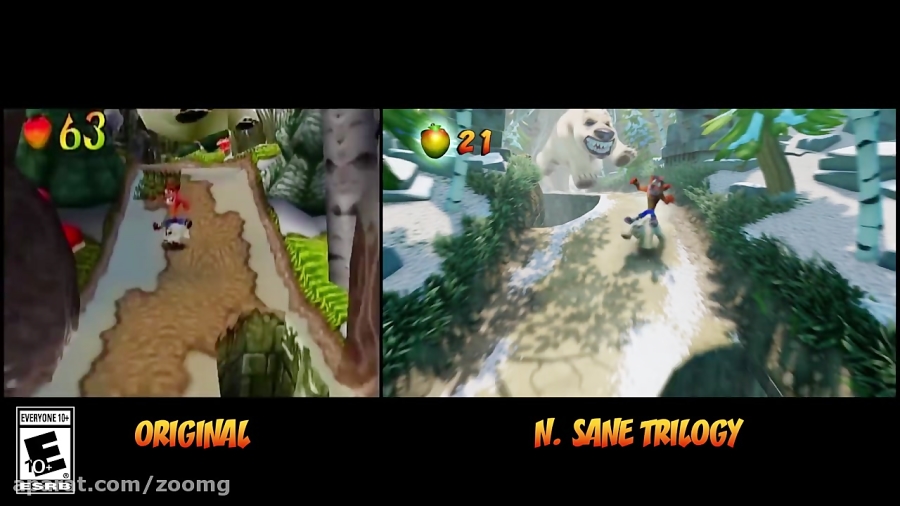 ویدیو مقایسه Crash Bandicoot N. Sane Trilogy - زومجی