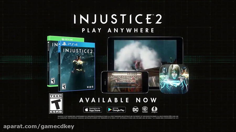 تریلر رسمی هنگام انتشار بازی Injustice 2