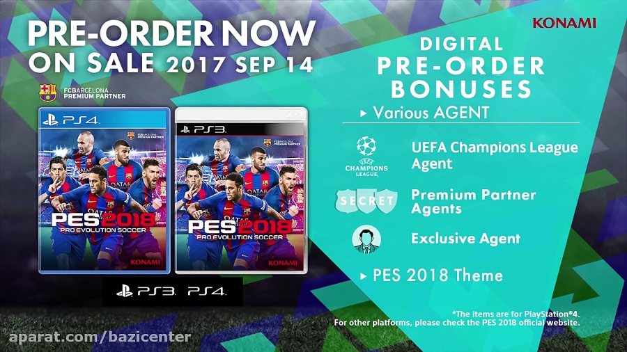 تیزر PES 2018