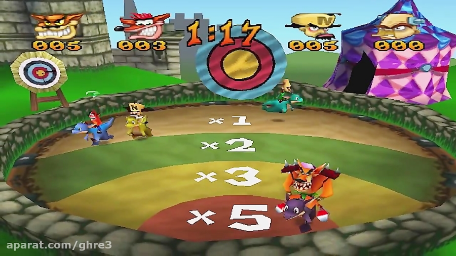 Crash Bash Walkthrough Part 45 HD 200 Warp Room 5 (Last Gold Relics)