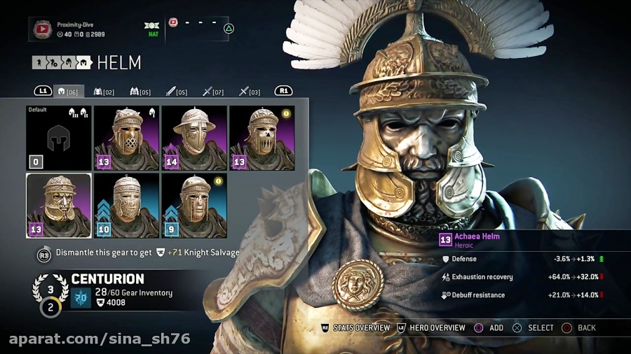 For Honor Centurion Reputation 3 Gear Pack