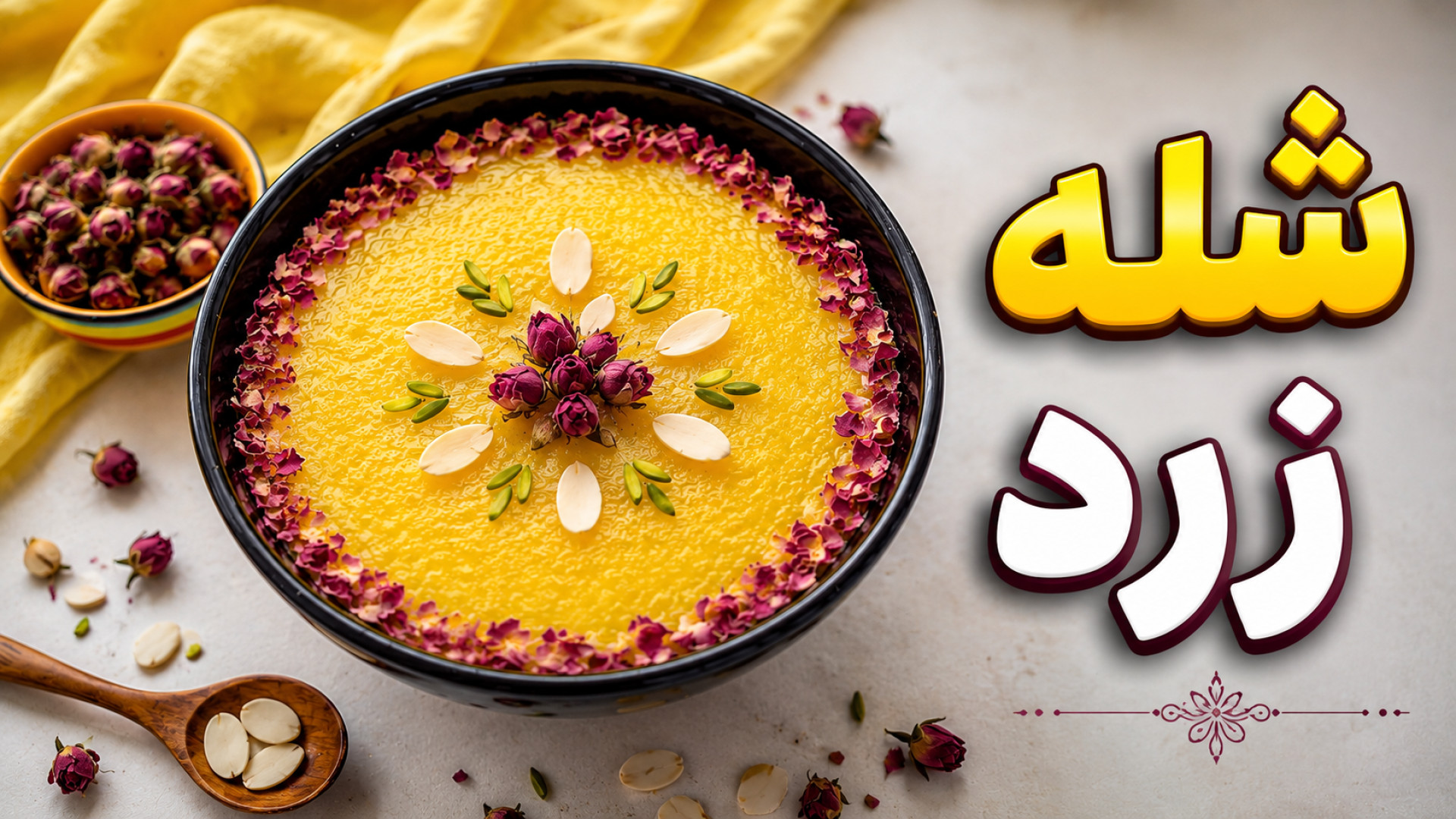 طرز تهیه شله زرد مجلسی با تمام نکات | شله زرد نذری