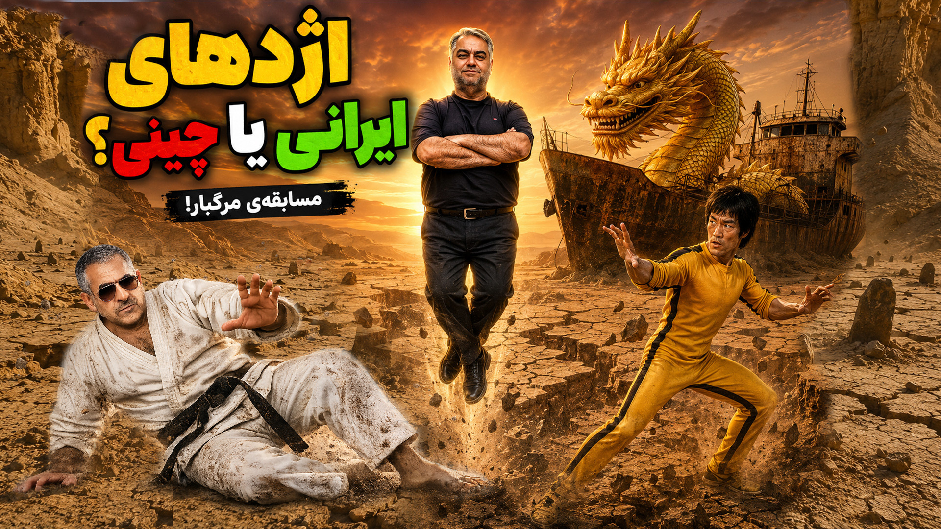اژدهای ایرانی یا چینی؟ رقابتی مرگبار در نقد با زیرشلواری + ویدیو