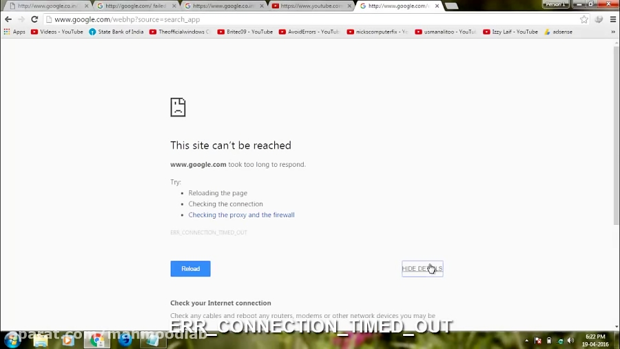 How to fix This site can't be reached|ERR_CONNECTION_TIMED ...