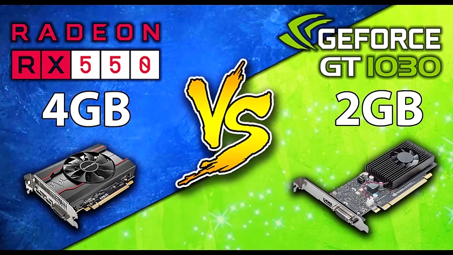 مقایسه فریم ریت بازی ها GT 1030 vs RX 550-Pentium G4560