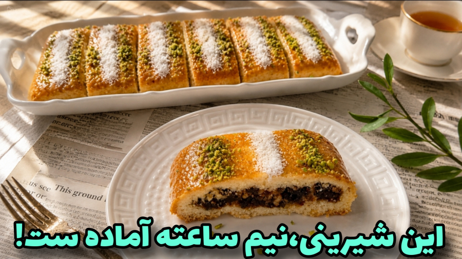 طرز تهیه شیرینی خرمایی