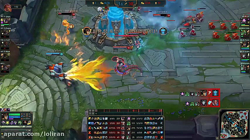 JAG Kuzan - Cassiopeia vs Lucian - SKT T1 Faker, KR LOL Highlights | 쿠잔 카시오페아 راوالیزوماب