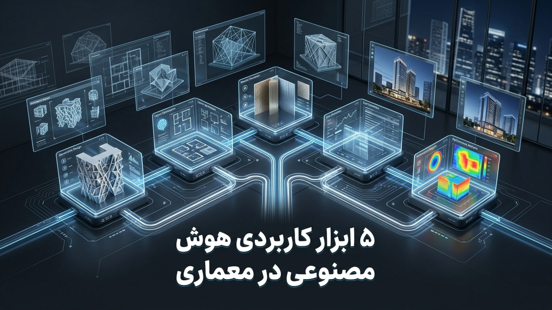 تصویر شاخص ویدیو ۵ ابزار کاربردی هوش مصنوعی در معماری