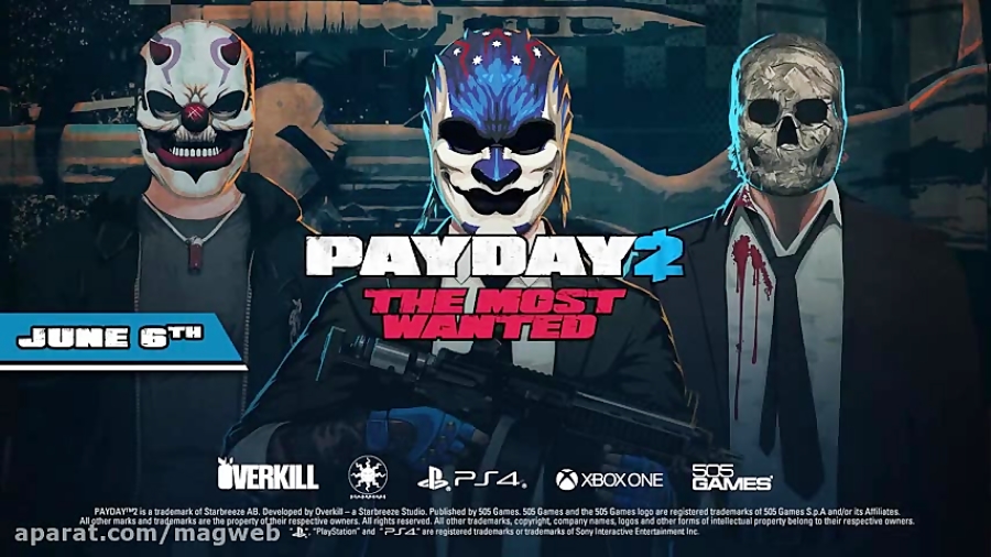 تریلر آپدیت جدید بازی PAYDAY 2