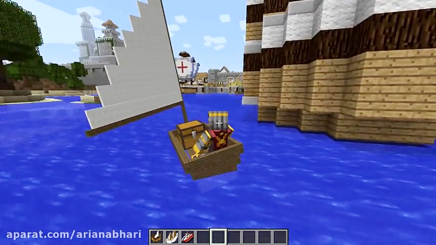 بازی - ماینکرفت - ساخت قایق