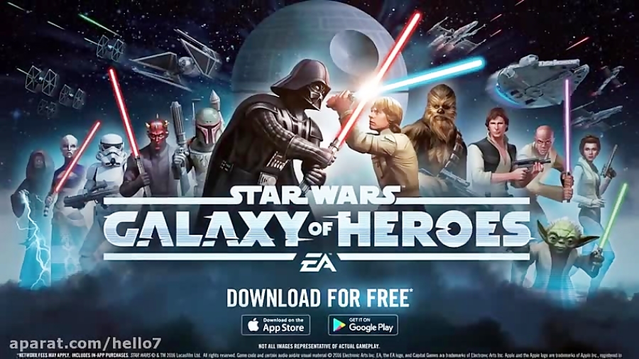 تریلر جدید بازی starwars galaxy of heroes