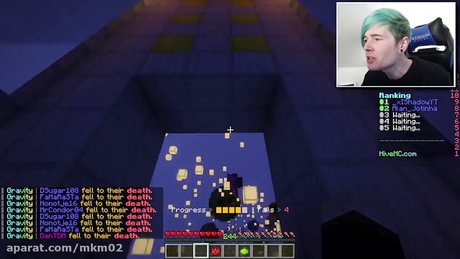 Minecraft | FALLING INTO A MARIO PIPE!!