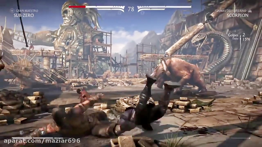 Mortal Kombat X Scorpion vs. Sub - Zero [Hard] Epic Battle!