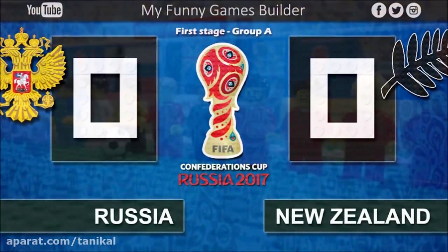 Russia vs New Zealand 2 - 0 bull; FIFA Confederations Cup Russia 2017 bull; 17/0