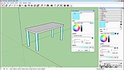 آموزش ساخت متریال اسکچاپ SketchUp Create materials