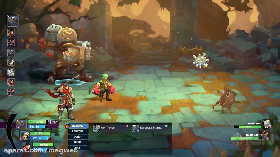 گیم پلی بازی Battle Chasers: Nightwar