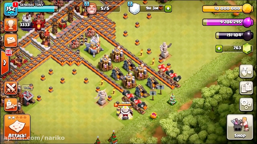 MISSION IMPOSSIBLE "GREAT WALL" TROLL BASE! - Clash Of Clans