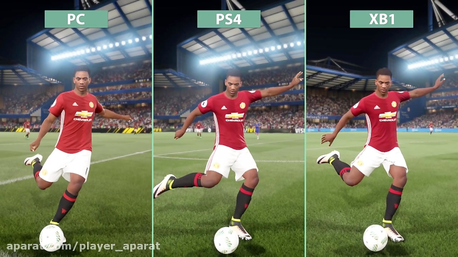 مقایسه بازی FIFA 17 در Xbox One و PS4 و PC