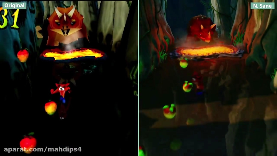 Crash Bandicoot 3 ndash; PS1 ( 1998 ) vs. ( 2017 ) PS4 Graphics