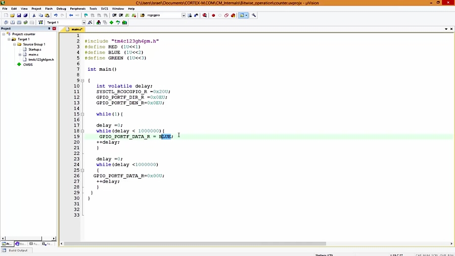 37 برنامه نویسی ARM CortexM BareMetal EmbeddedC