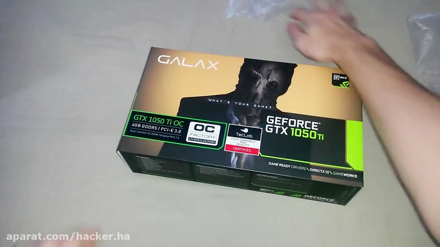 Unboxing - Galax GTX 1050 Ti OC 4GB VRAM