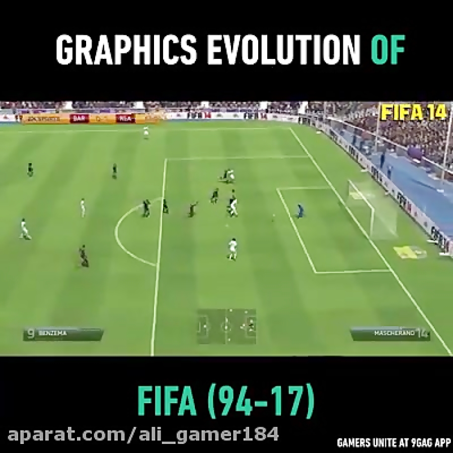 پیشرفت گرافیکی بازی Fifa از Fifa1994 تا Fifa 17