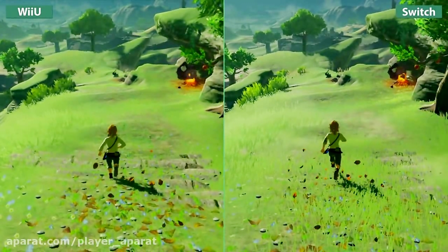 مقایسه بازی Zelda Breath of the Wild در Wii U و Switch