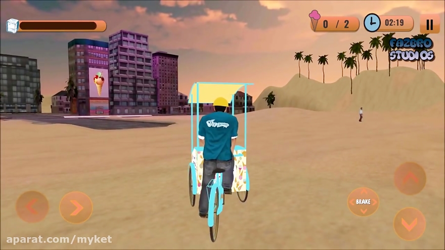 Beach Ice Cream Delivery Man By Fazbro Game Play HD