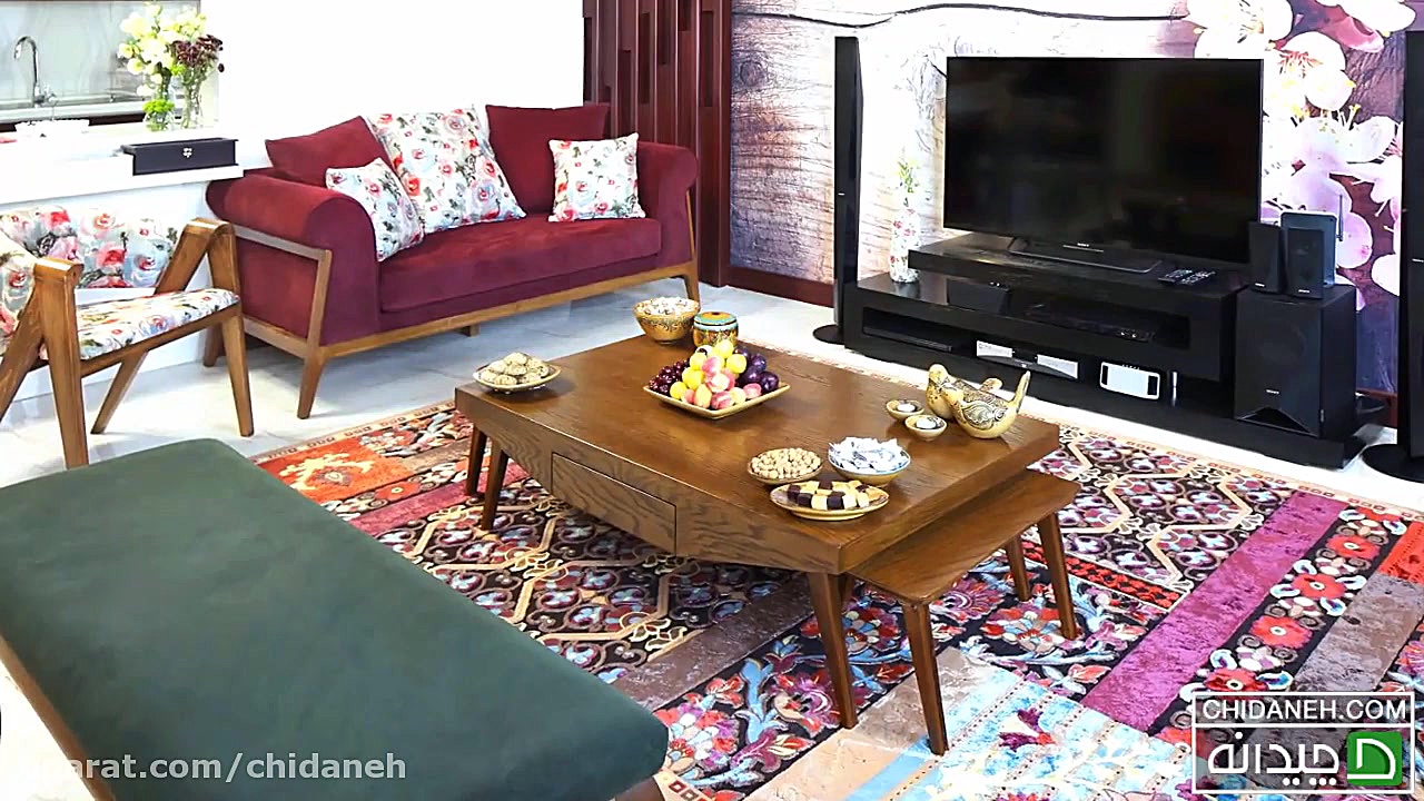 دکوراسیون داخلی منزل ایرانی، خانه پر انرژی الهه و علی!