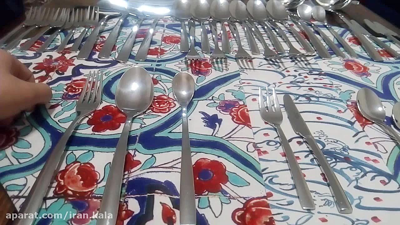 سری قاشق و چنگال شرکت ناب استیل زمان316ثانیه