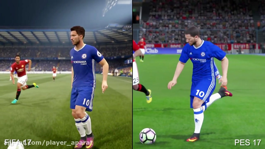 مقایسه 2 بازی FIFA 17 و PES 17