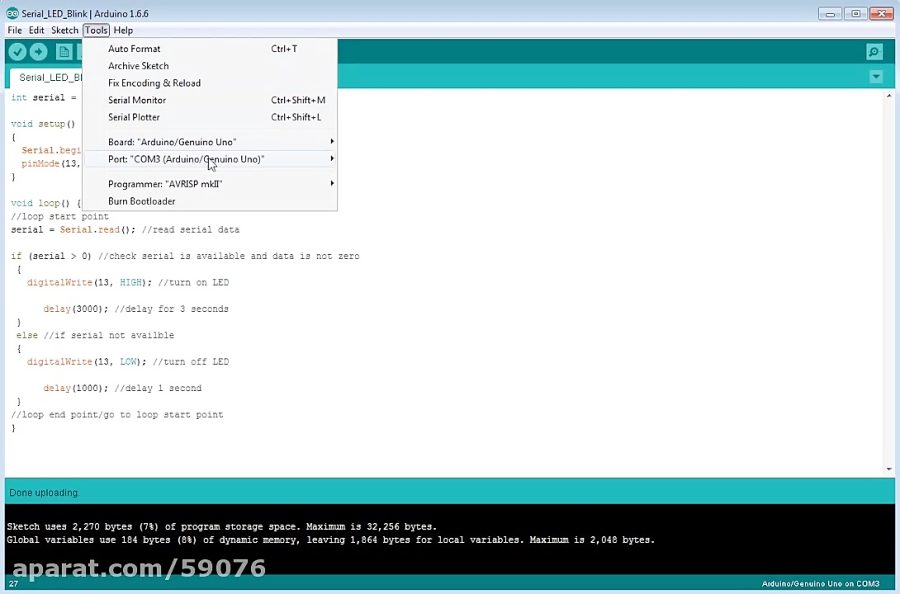 Arduino Graphical Programming with FlowStone - LED Blink