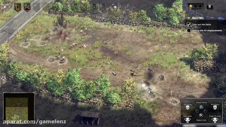 گیم لنز-تریلر گیم پلی نسخه PS4 بازی Sudden Strike 4
