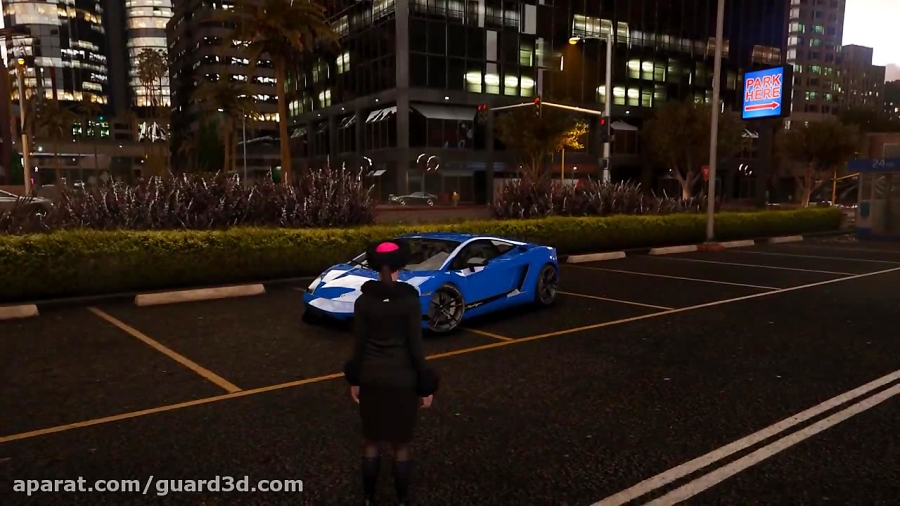 گیم پلی بتا بازی GTA 6 ( ماشین Lamborghini Gallardo )