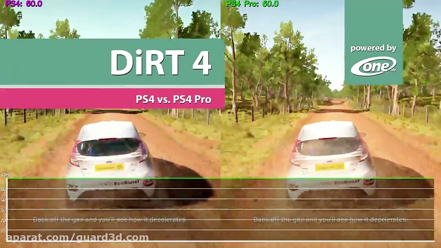 عملکرد DiRT 4 روی PS4 و PS4 Pro