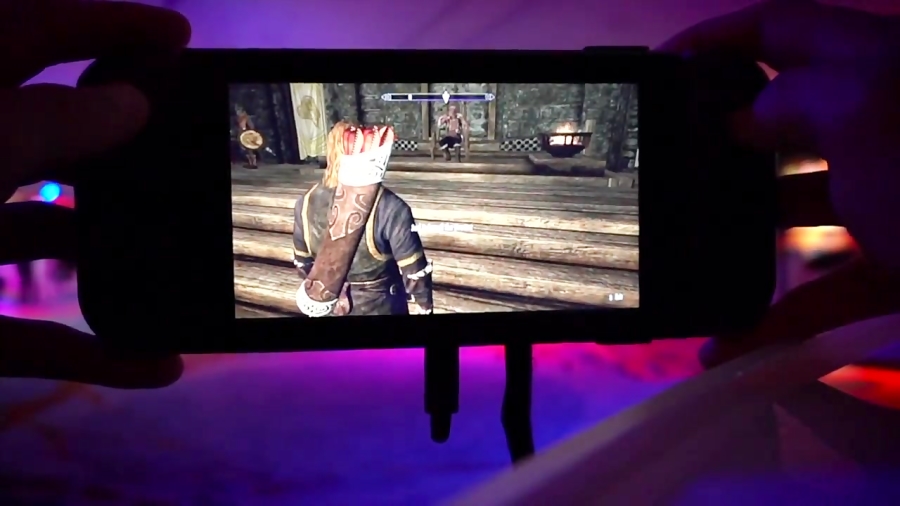 SKYRIM on Nintendo Switch in Handheld Mode