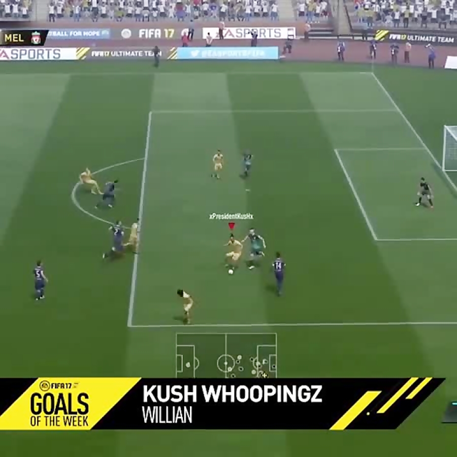 گل زیبا در بازی FIFA 17