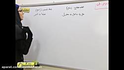 ویدیو آموزش قواعد درس 5 عربی دهم