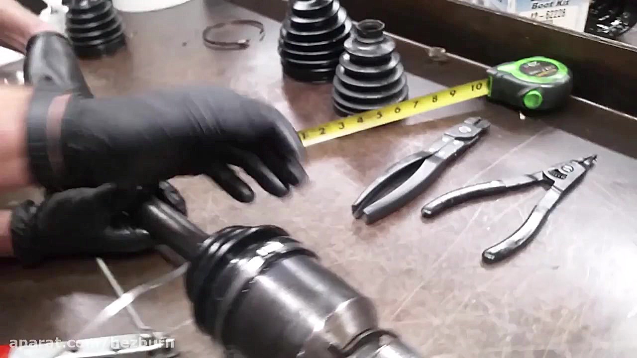 How to use a band-it clamp on cv axle. Aka stainless steel ziptie ترانه علیدوستی