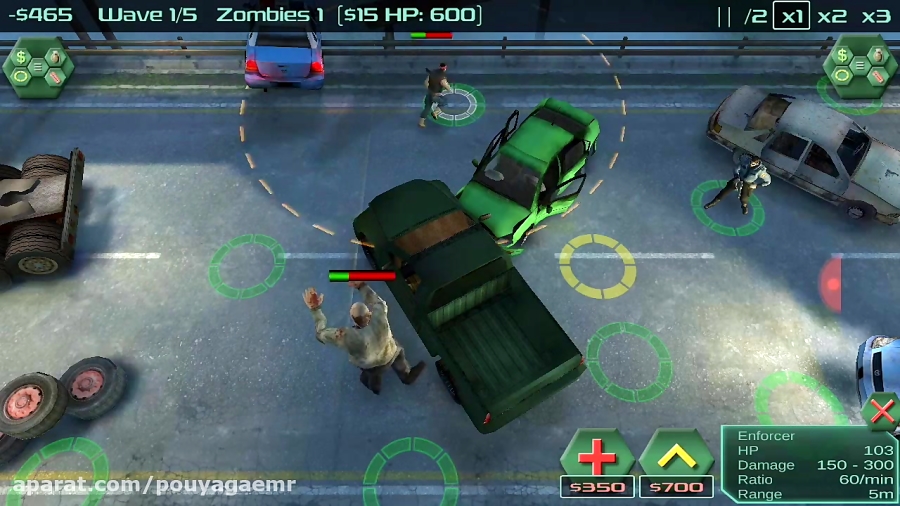زامبی زامبی و بازم زامبی|گیمپلی بازی Zombie Defense