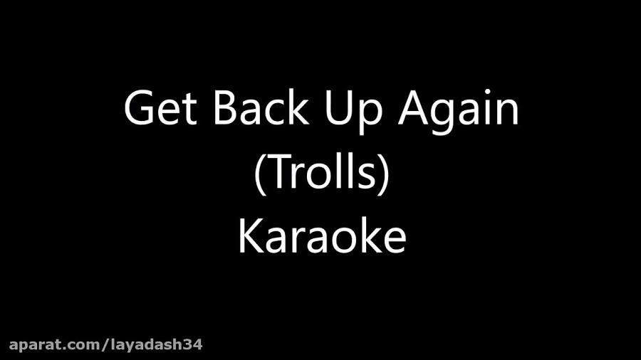 get back up again trolls karaoke