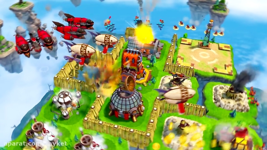 Sky Clash: Lords of Clans 3D - the best steampunk RTS ( real - time strategy ) game