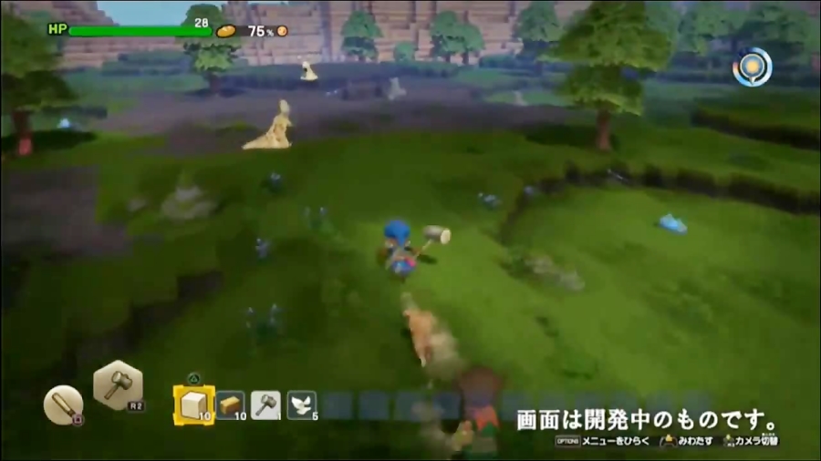 نمایشی از گیم پلی Dragon Quest Builders 2