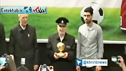 فیلم مراسم اهدا نشان مهدی طارم...